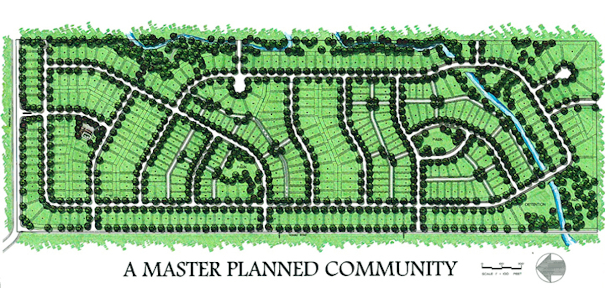 Providence Village, Bentonville, presentation plan