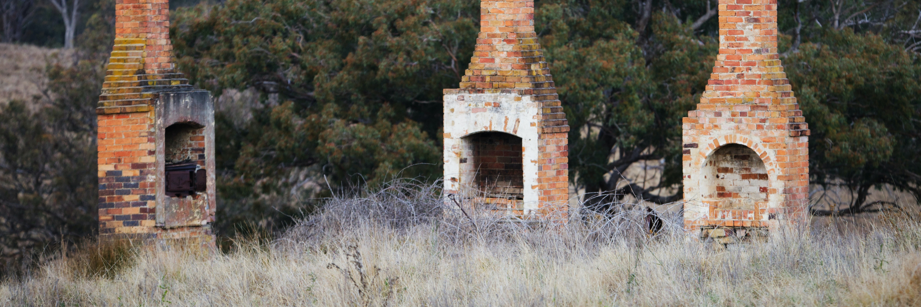 Masonry Fireplaces in a field